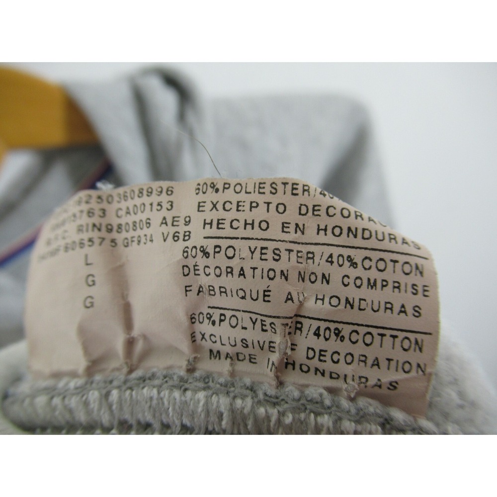 Champion Spell Out Logo Hoodie Sweatshirt Men Large Gray Pullover - Picture 5 of 6